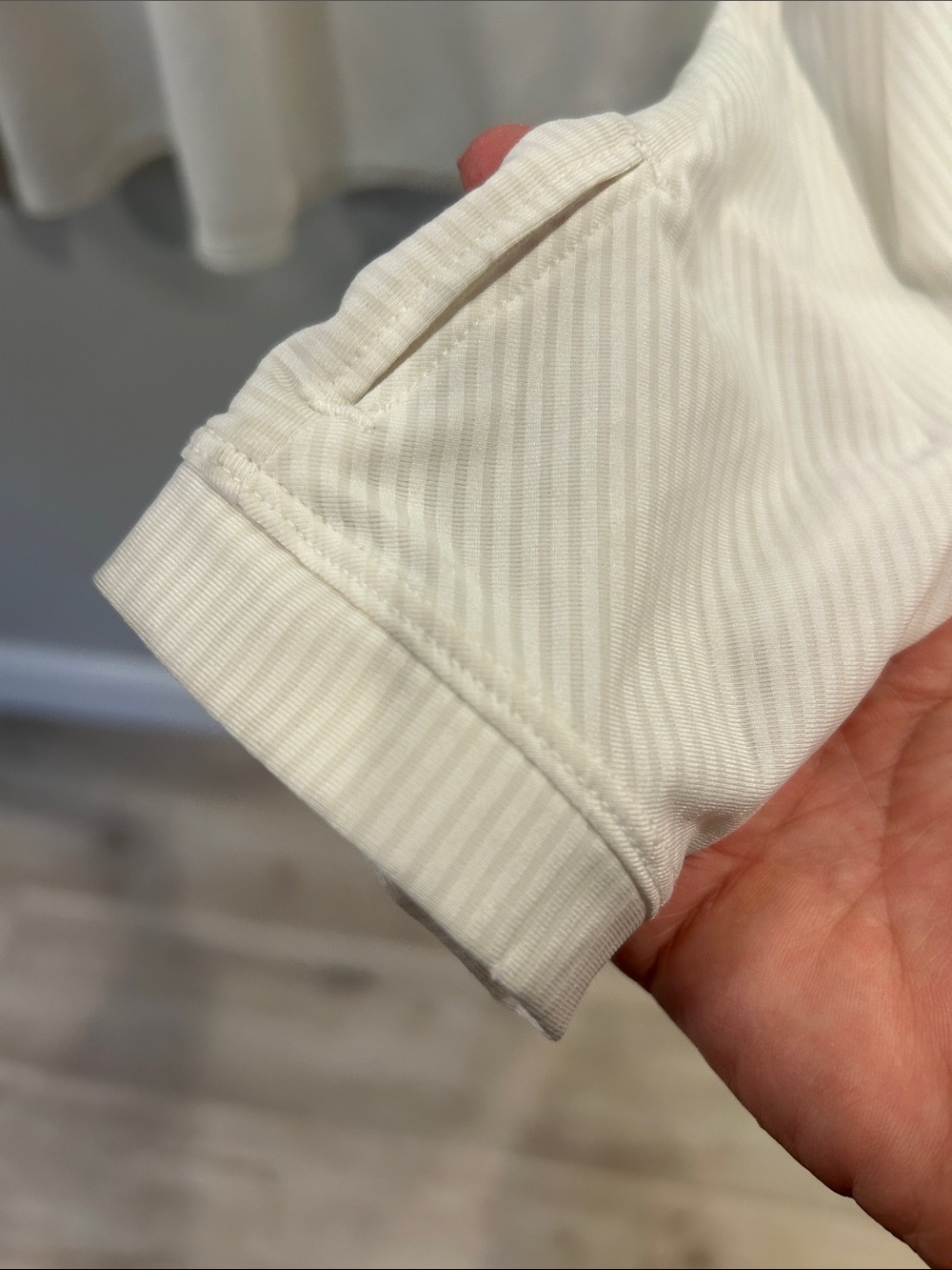 Athleta Cream Lightweight Long-Sleeve Performance Top - Picture 3 of 7